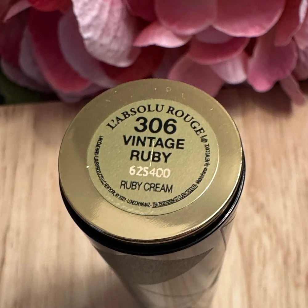 Lancôme L’Absolu Rouge 306 Vintage Ruby Cream lipstick